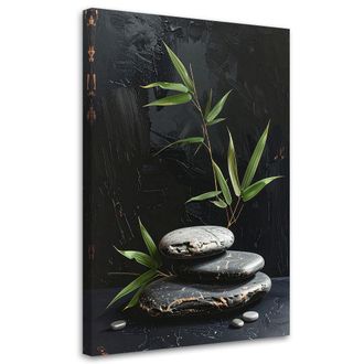 Feeby Impresi&oacute;n De Imagen, Piedras Zen Spa Hojas, 80x120
