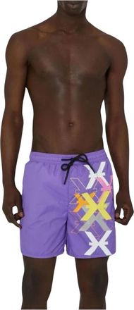 John Richmond Heren Zwembroek - Heren - Strandmode - Paars - XL - Polyester - Badmode