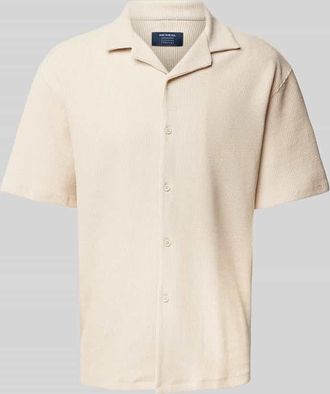 Mc Neal Regular Fit Freizeithemd mit Reverskragen in Beige, Größe XXL