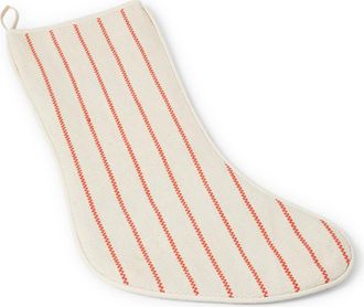 Farmhouse Pottery Scarlet Maine Weave Stocking in Natural/Flame Scarlet at Nordstrom