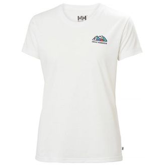 Helly Hansen Skog Graphic Tee T-Shirt f&uuml;r Damen | wei&szlig;