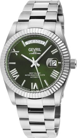 Gevril Group West Village Green Dial Mens Watch 48950B