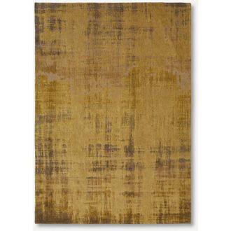 Louis De Poortere Dise&ntilde;o De Polvo Veneciano - Alfombra Abstracta Atlantic - Hecha En B&eacute;lgica - Acabado A Mano - Antideslizante Natural - 100% Poli&eacute;ster - Oro Rialto - 1