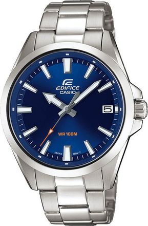 Casio Edifice Mens Silver Watch EFV-100D-2AVUEF Stainless Steel - One Size