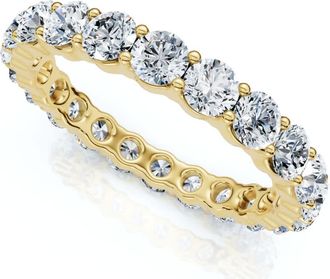 Pompeii3 2ct Prong Diamond Eternity Ring 14K Yellow Gold Size Selectable
