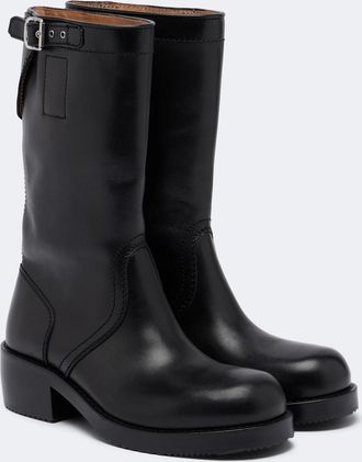 Dries Van Noten Stivali biker in pelle