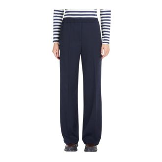 Max Mara Broeken, Dames, Blauw, L, Wide Broeken