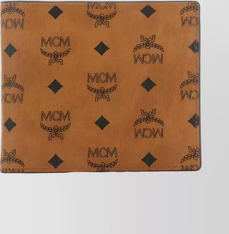 MCM signature pattern folded wallet