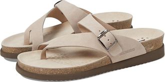 Mephisto Mephisto Helen Flip Flop Womens Light Sand Leather Toe Loop Sandals ZOGG1771