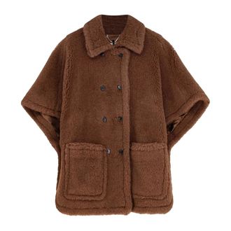 Max Mara Shearling Jacket - female - Max Mara - Faux Fur & Shearling Jackets - Brown - ONE SIZE - Jackets