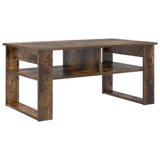 vidaXL Mesa De Caf&eacute; Roble Ahumado 96 X 54 X 44 Cm Madera De Ingenier&iacute;a Vidaxl