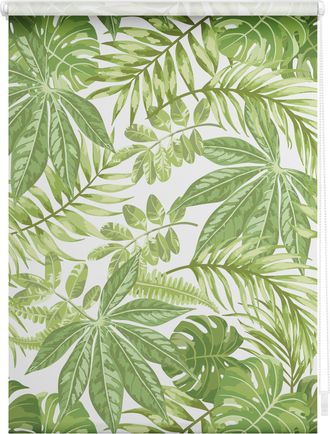 Lichtblick Original Seitenzugrollo »Rollo Klemmfix, ohne Bohren, Verdunkelung, Blätter - Grün« verdunkelnd Verdunkelung energiesparend freihängend