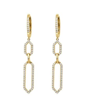 Sabrina Designs 14K 0.43 Ct. Tw. Diamond Link Drop Earrings