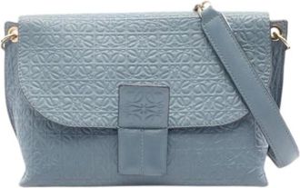 Loewe Pre-owned Cross Body Bags, female, Blue, Size: ONE SIZE Pre-owned Shoulder Bag