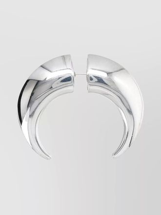 Marine Serre crescent moon stud earring