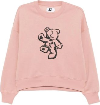 Izzue Felpa con ricamo - Rosa