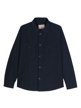 Baracuta textured cotton shirt jacket - Blue