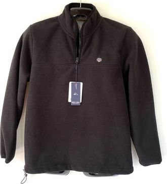 Monte Carlo Mens Air Force Series 1/4 Zip Fleece Sweatshirt In Black