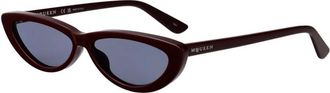 Alexander McQueen Stijlvolle zonnebril Am 0535S voor de zomer - Dames - Zonnebrillen - Zwart - 58 MM - Accessoires