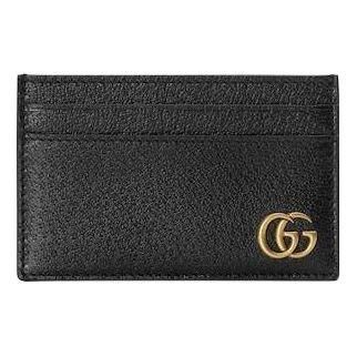 Gucci 26 GG Marmont Card Holder Wallet Black 657588-DJ20T-1000
