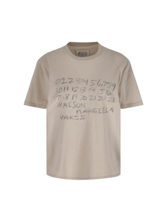 Maison Margiela Numeric T-Shirt - Cream