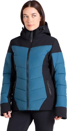 Mountain Warehouse Resort Womens Padded Ski Jacket - Snow Proof, IsoTherm, Breathable & Thermal Tested -30 &deg;C Ladies Coat - Best for Winter, Skiing, Winter Sports Dark G