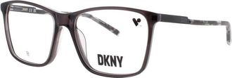 DKNY Ladies Transparent Rectangular Eyeglass Frames Dkny-Dk5067-001-53