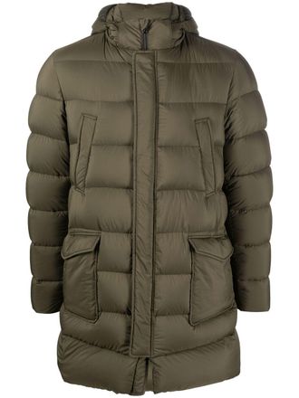 Herno padded hooded down coat - Green