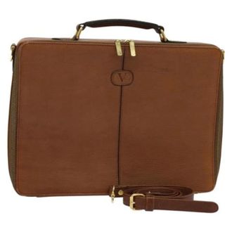 Valentino Tweedehands leren handtassen - Dames - Pre-owned - Bruin - Maat: ONE Size Leer