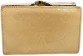 Louis Vuitton Pre-owned Wallets, female, Beige, Size: ONE SIZE Pre-owned Leather Wallet