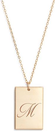 Set & Stones Stella Initial Pendant Necklace in Gold/m at Nordstrom