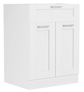 ebuy24 Gabinete De Cocina Vcm Dimensiones Aprox. Al. 82 X An. 60 X. T. 46 Cm Gabinete Inferior Con Dos Puertas Giratorias Y Caj&oacute;n En Estilo Casa De Campo Mue