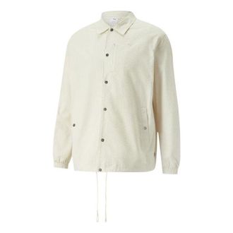 Puma Mmq Seersucker Shirt Jacket White 533467-65