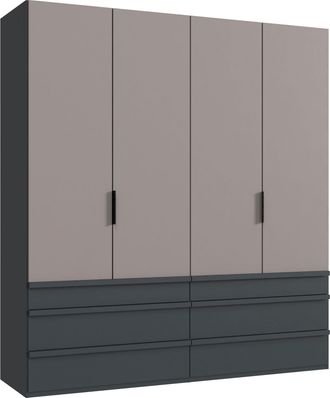 Wimex Falttürenschrank »Oxford by fresh to go, in 3 Breiten und 2 Höhen, Made in Germany« mit Schubladen, wahlweise mit oder ohne Spiegel, mit hochwertigen 