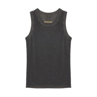 Uma Wang Sleeveless Tops, female, Gray, Size: L Ti Tank Top