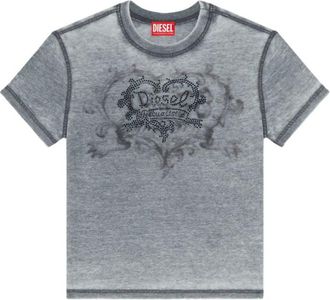 Diesel Grey Graphic Crew Neck T-Shirt