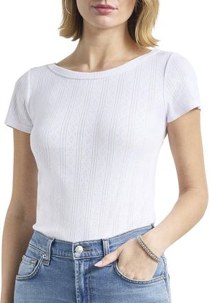 Splendid Pointelle Boatneck T-Shirt