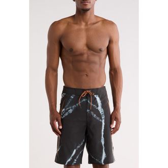 Rvca X Clay Swim Trunks in Black Resin at Nordstrom Rack, Size 32