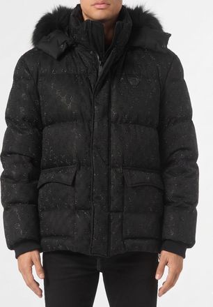 Philipp Plein Piumino monogramcon strass