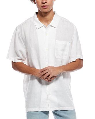 Tommy Bahama Linen Sea Glass Camp Woven Shirt