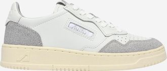Autry White Grey Lace-Up Sneakers