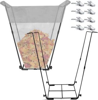 OEM Soporte Para Bolsas De Basura De 2 Piezas, Soporte Para Bolsas De Residuos De Jard&iacute;n, Soporte Para Bolsas De Exterior Multiusos, Marco De Metal Para B