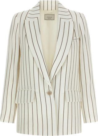 PESERICO Linen Womens Blazer