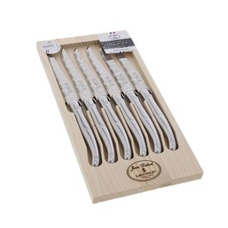 Jean Dubost Juego De 6 Cuchillos Para Carne Laguiole De Acero Inoxidable - L0060014d32175 - Jean Dubost