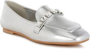 Rag & Co. Celosia Water Repellent Loafer in Silver at Nordstrom Rack, Size 10