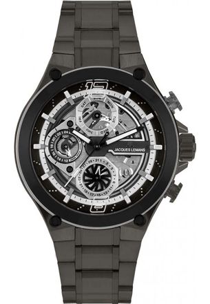 Jacques Lemans 1-2150F Mens Manchester Watch - Black - One Size