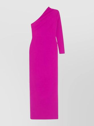 Solace London asymmetric one-shoulder long-sleeve maxi dress