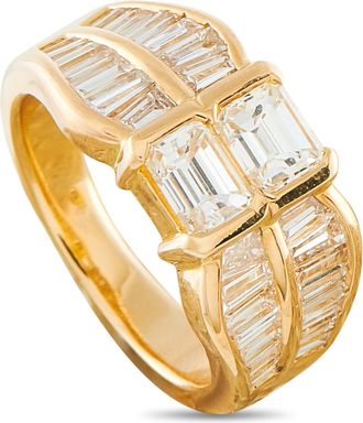 Luxury Bazaar 18K Yellow Gold 2.41ct Diamond Ring MF14-100826