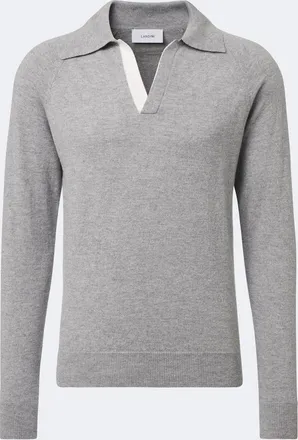 Lardini Virgin wool and cashmere polo sweater