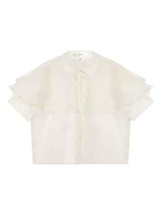 Frame Denim ruffled shirt - Bianco